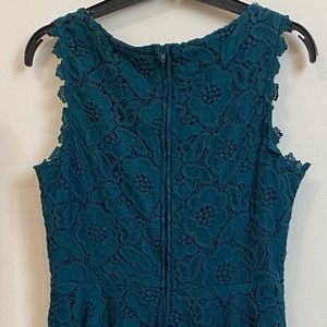 City Studio Green Lace Fit & Flare Dress Juniors Size 9